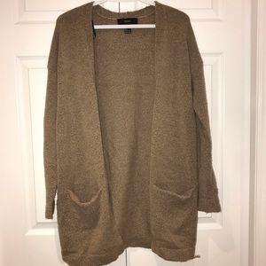 Forever 21 Brown Longline Cardigan